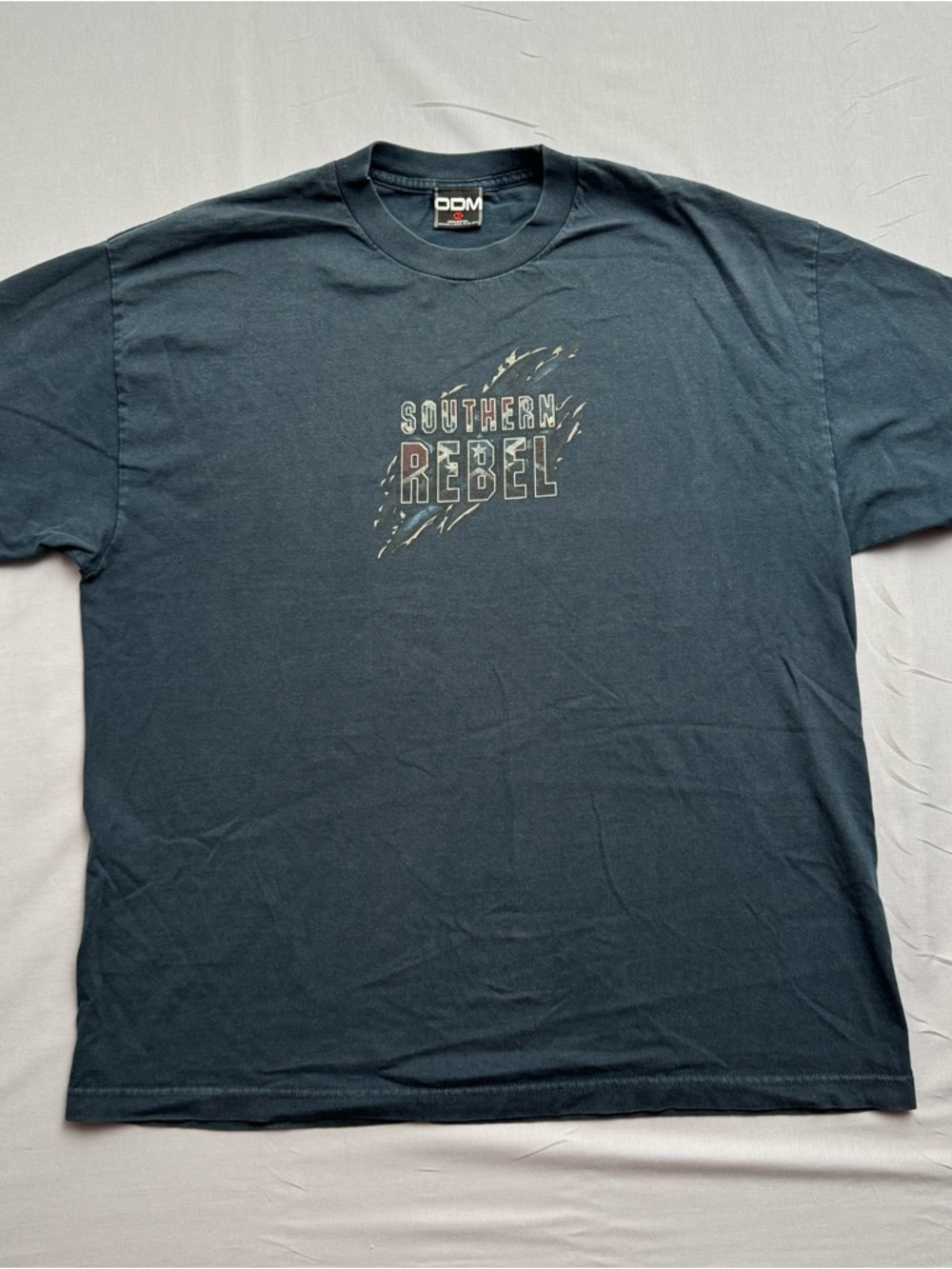 Vintage ODM Dark Gray Graphic Eagle Men's T-Shirt XL Short Sleeve Crew Neck